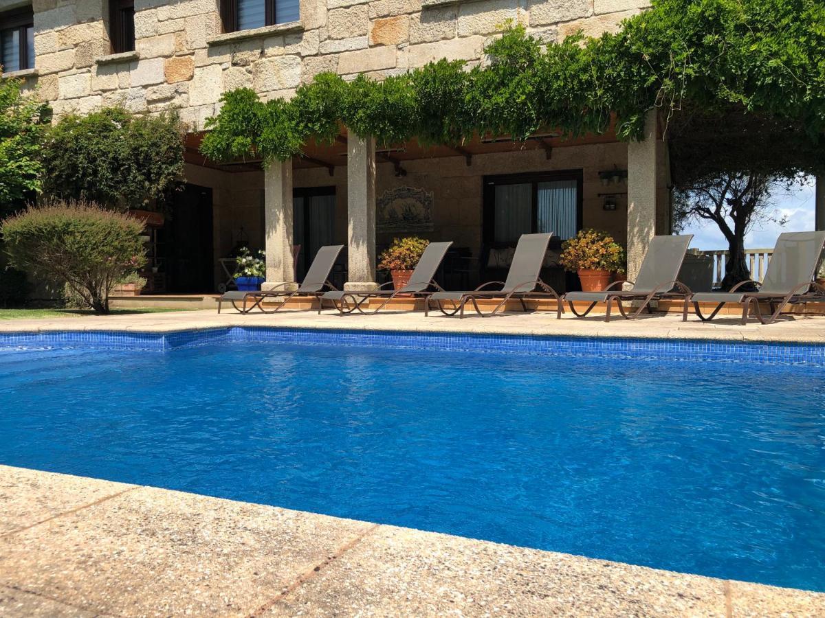 Casa Da Lomba Piscina Y Vistas Al Mar En Baiona Villa Exterior photo